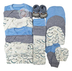 Pack Ajuar Bebe 100% Algodon 16 Piezas, Baby Shower