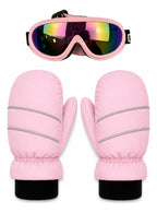 Guantes Mitones + Antiparras Para Nieve Niños De 1 A 5 Años