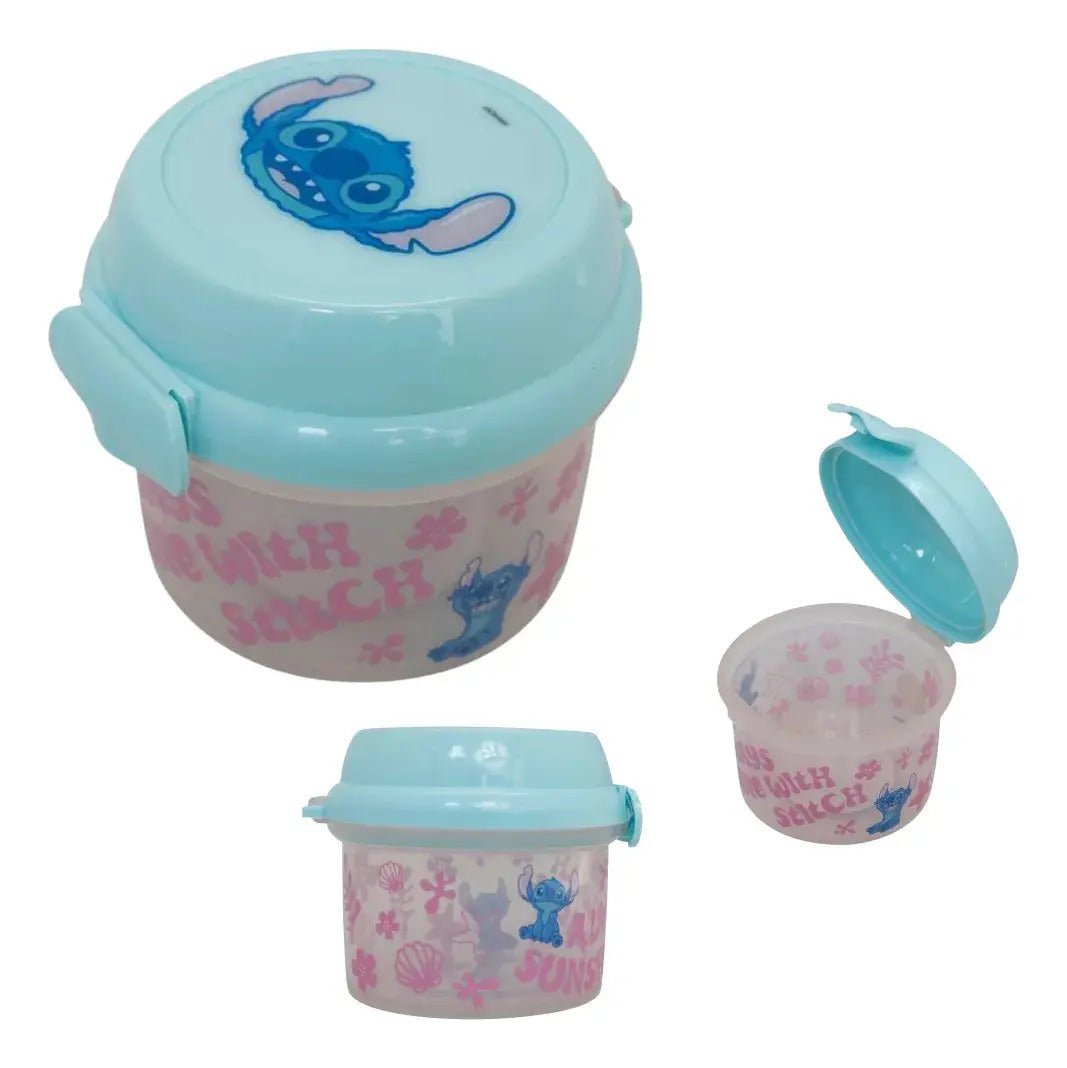 Porta Snack Stitch 280ml Vibes Libre De Bpa Infantil