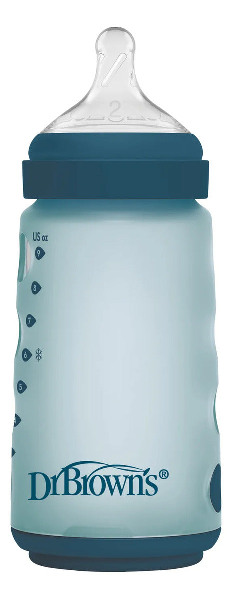 Mamadera Anticólico Silicona Boca Ancha Dr. Brown's 270ml