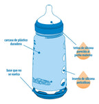 Mamadera Anticólico Silicona Boca Ancha Dr. Brown's 270ml