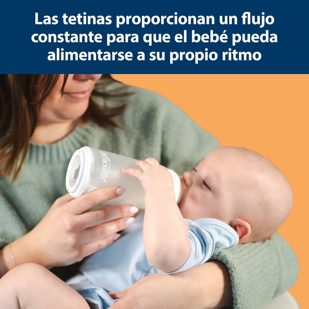 Mamadera Anticólico Silicona Boca Ancha Dr. Brown's 270ml