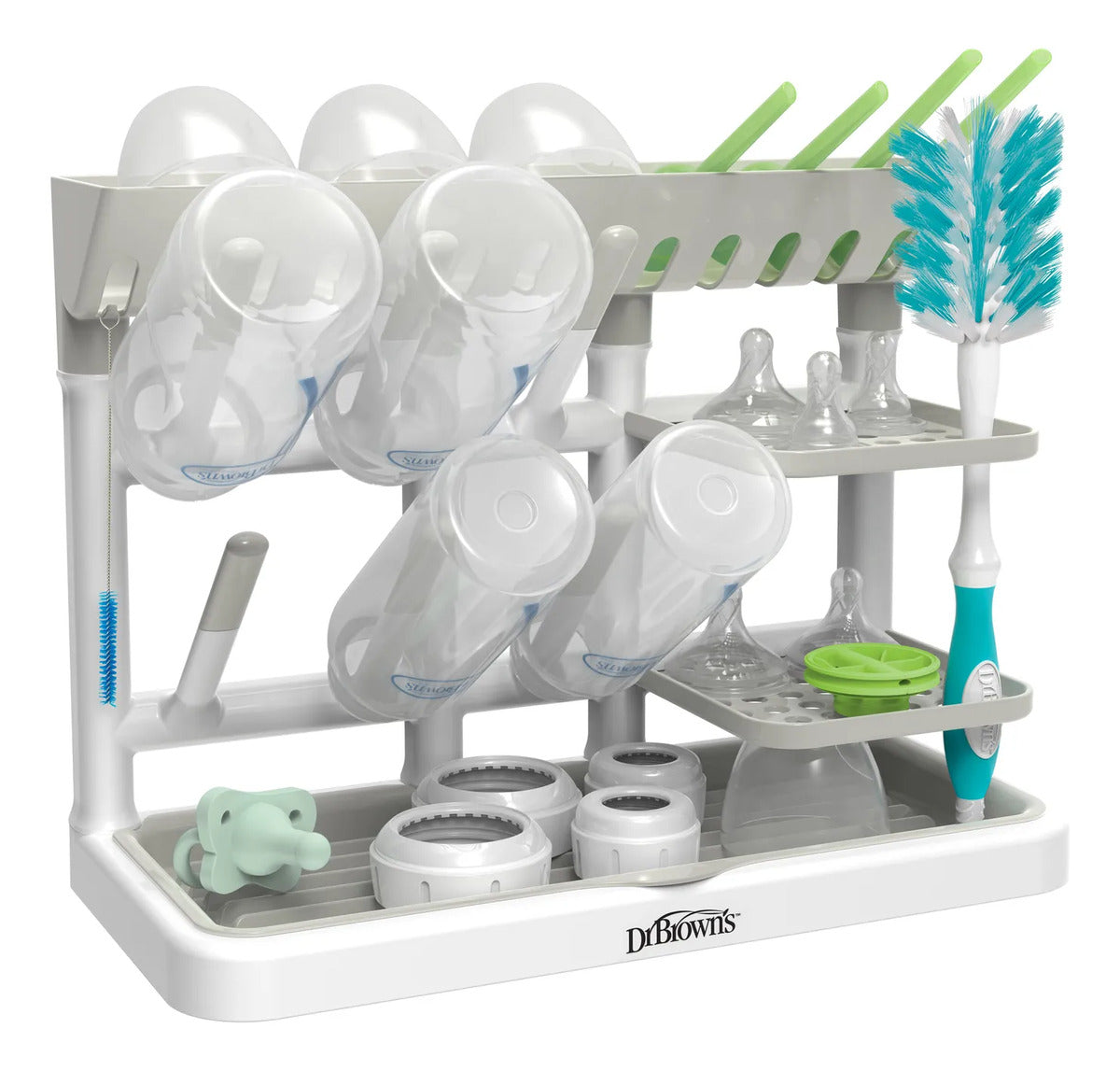 Escurridor Rack Universal Para Mamaderas Dr. Brown's Gris