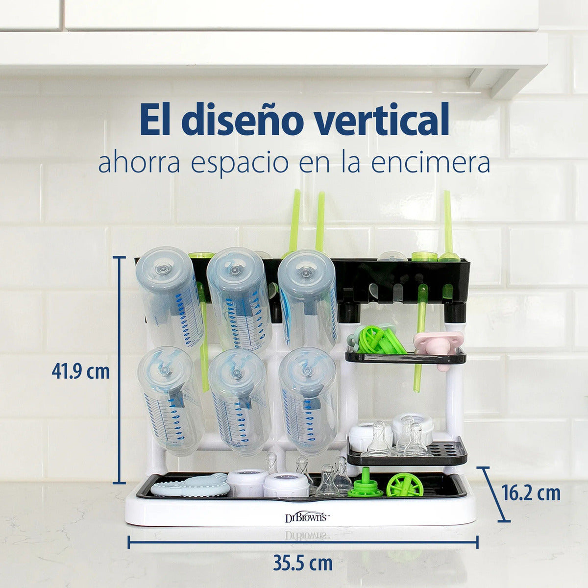 Escurridor Rack Universal Para Mamaderas Dr. Brown's Gris