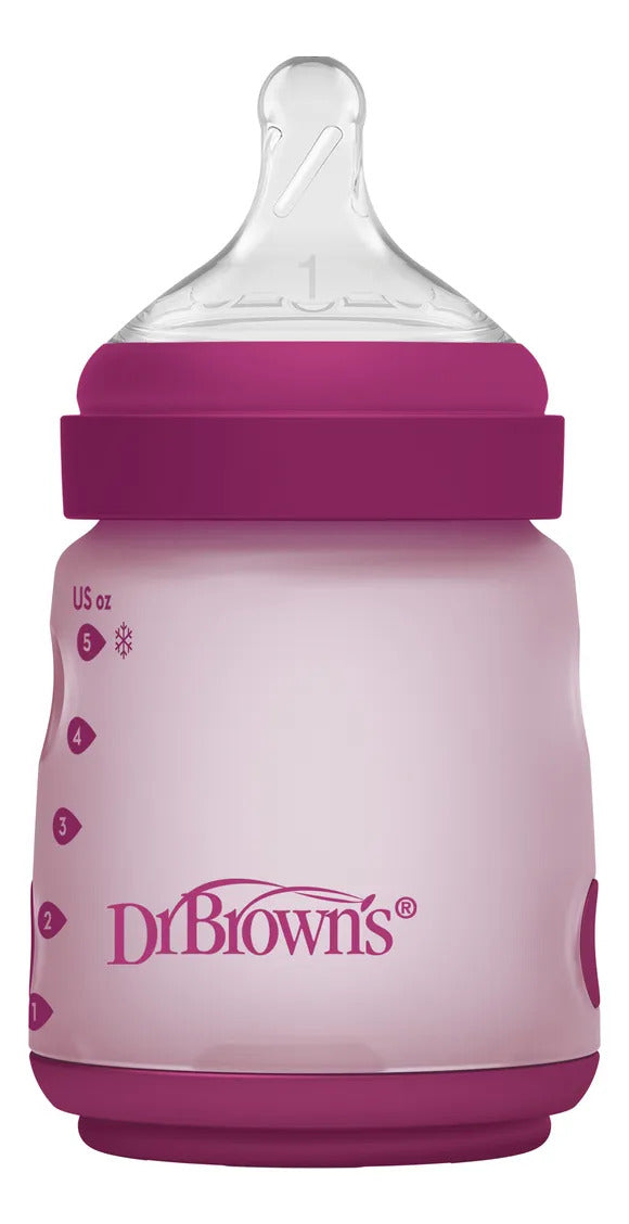 Mamadera Anticólico Dr. Brown's Boca Ancha Silicona 150ml