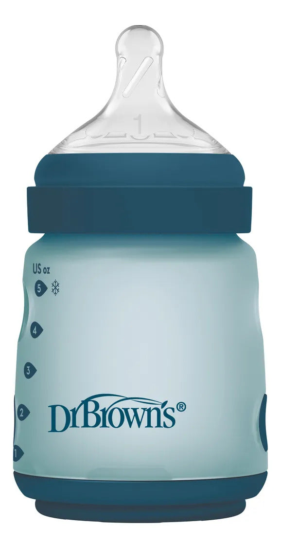 Mamadera Anticólico Dr. Brown's Boca Ancha Silicona 150ml