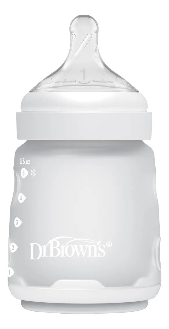 Mamadera Anticólico Dr. Brown's Boca Ancha Silicona 150ml