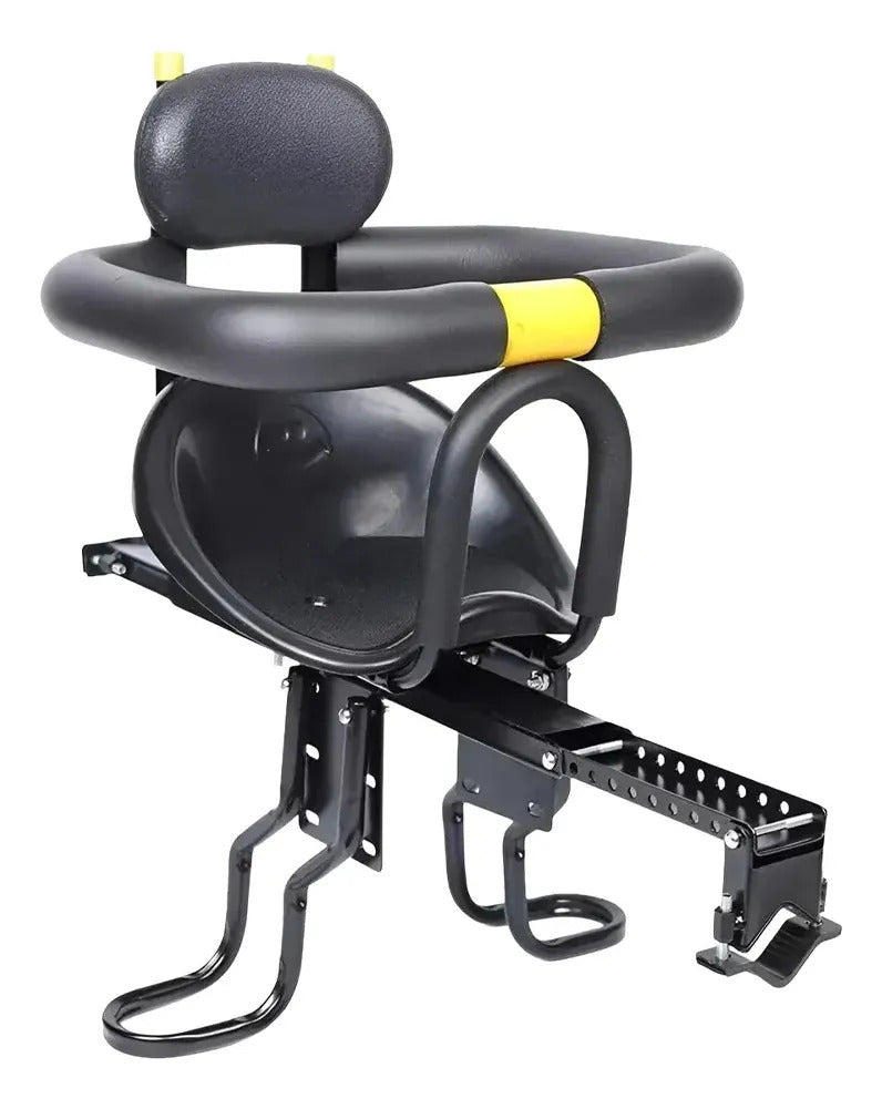 Silla Frontal De Bicicleta Para Niños Y Bebes - 30kg Negro