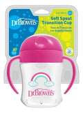 Vaso Antiderrame Dr. Brown´s 180 Ml 6+m Boquilla Blanda Rosa
