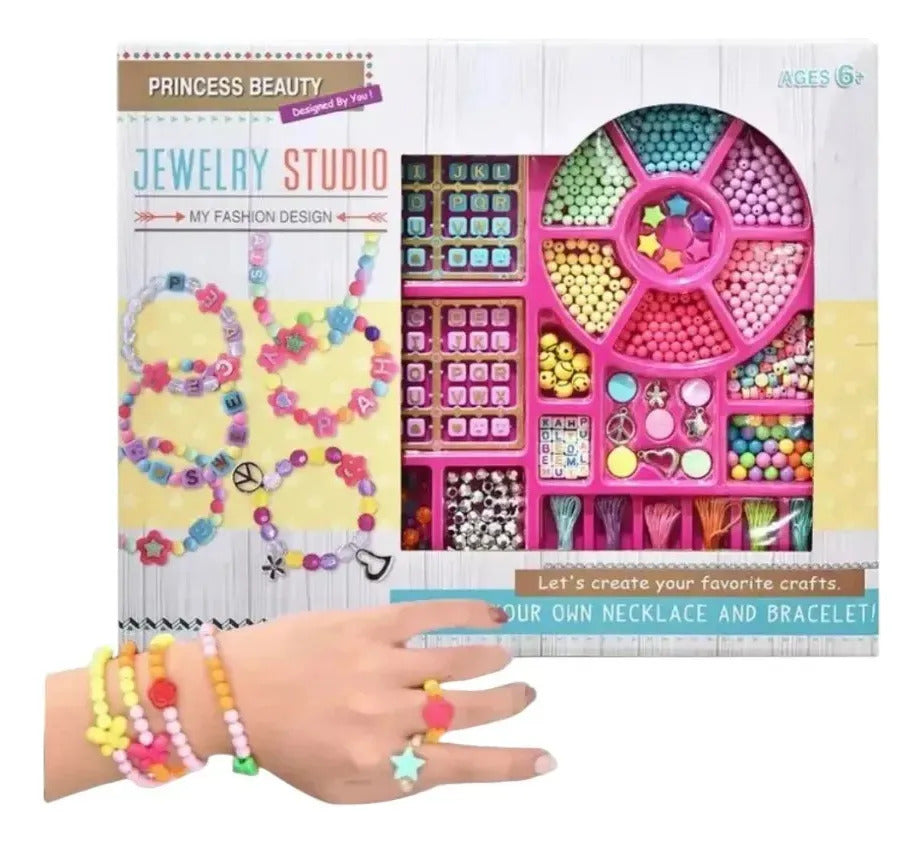 Juguete Mostacillas Para Armar Crear Pulseras Collares Niña