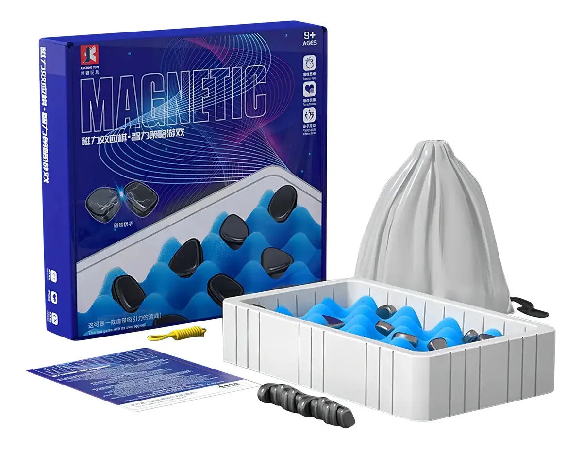 Juego De Ajedrez Magnético Y Damas, Para Niños O Familia