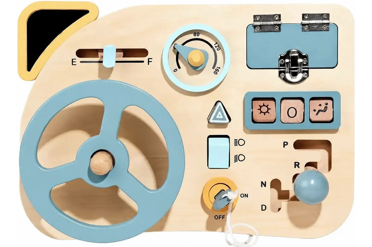 Tablero Didactico Sensorial Montessori Para Niños, Madera
