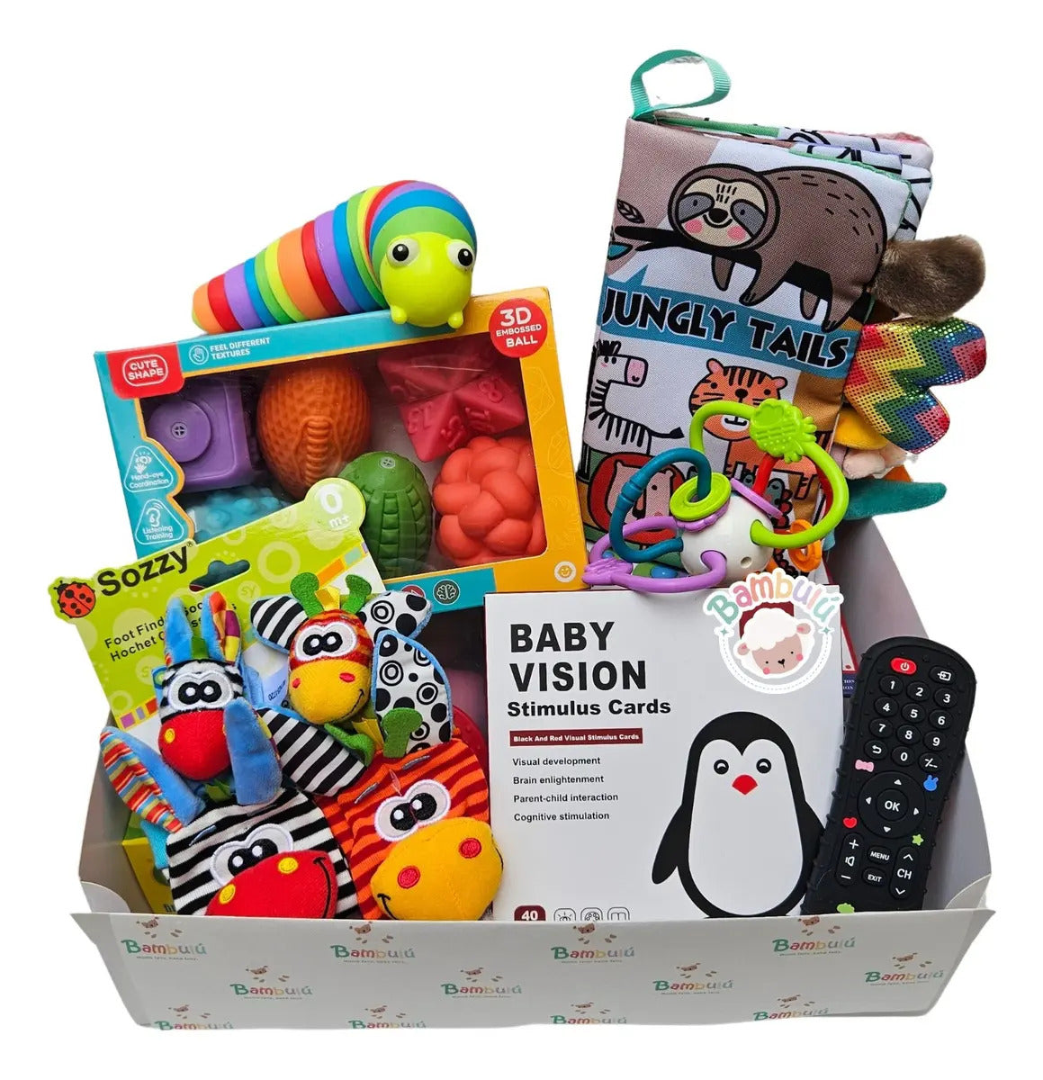 Box Juguetes Estimulación Sensorial Bebe, Baby Shower Gav