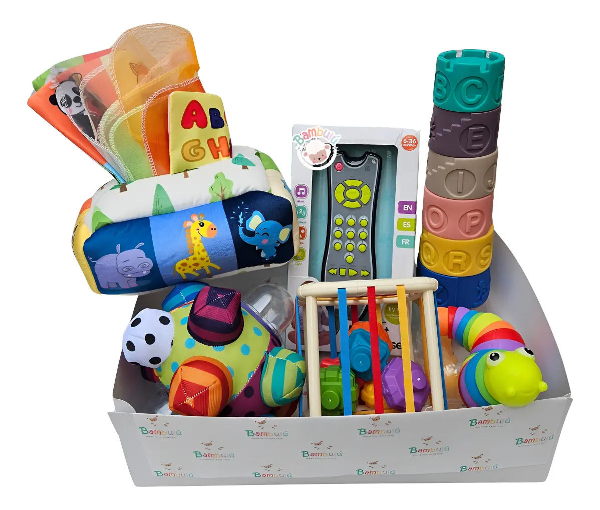 Box Juguetes Sensoriales Montessori Bebe, Regalo Baby Shower