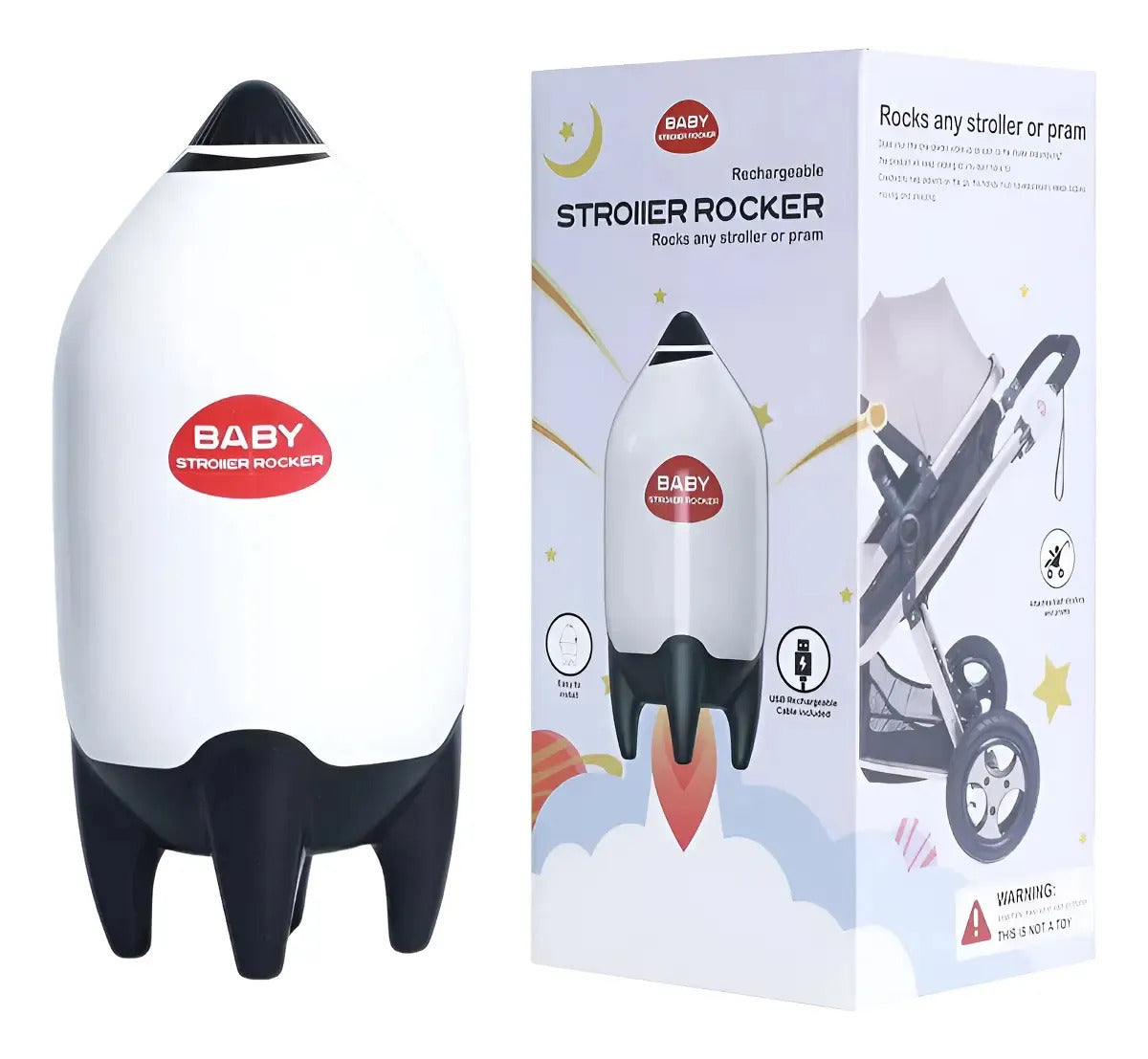 Mecedor Para Coches Portátil, Movimiento Recargable