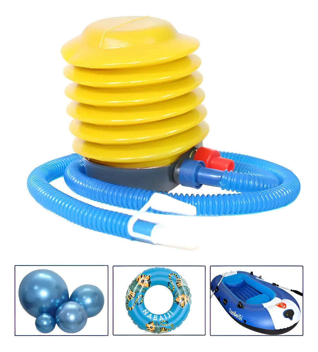 Bomba De Aire De Pelota De Yoga Premium Amarillo