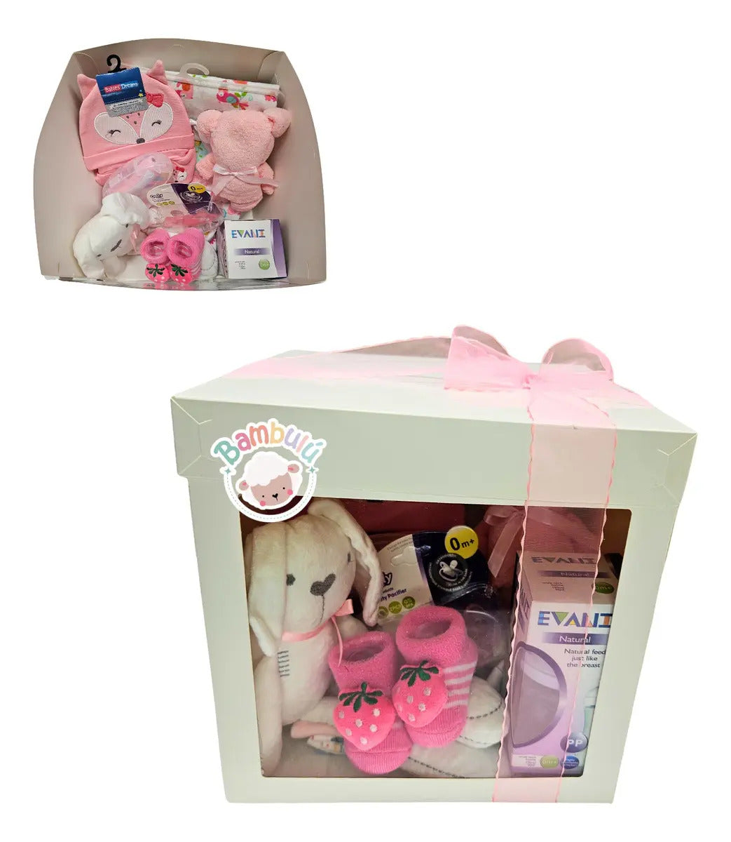 Kit de accesorios para bebé, presentación rosa del catálogo de origen