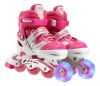 Patines lineales rosados