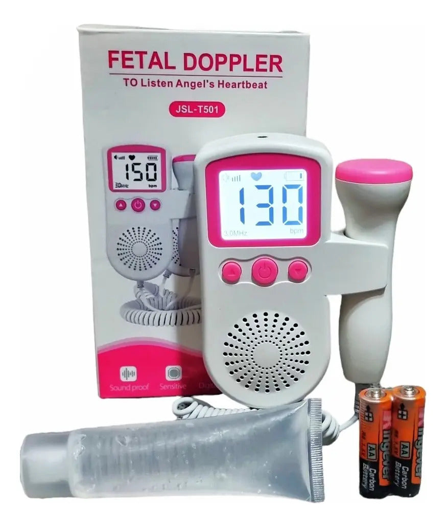 Doppler Fetal Portátil con Pantalla y Sonda · 2