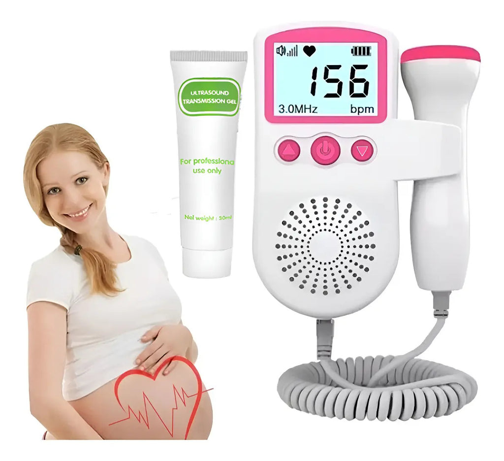 Doppler Fetal Portátil con Pantalla y Sonda · 3