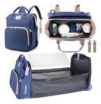 Azul marino · Mochila Pañalera con Mudador Desplegable
