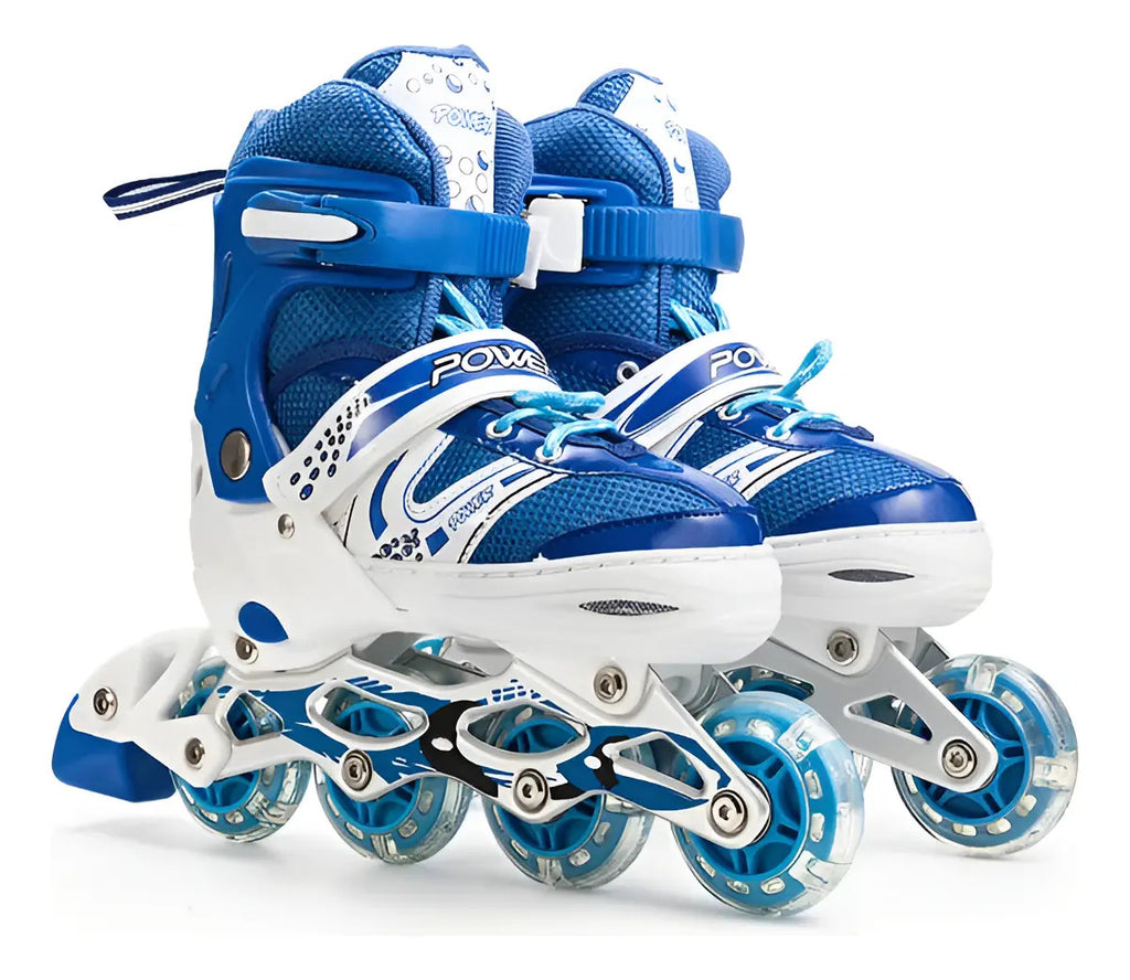 Patines lineales azules