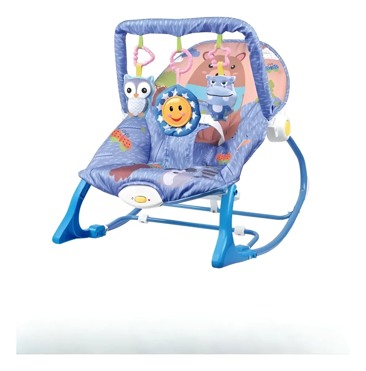 Celeste · Animales · Silla Mecedora para Bebé con Música y Vibración