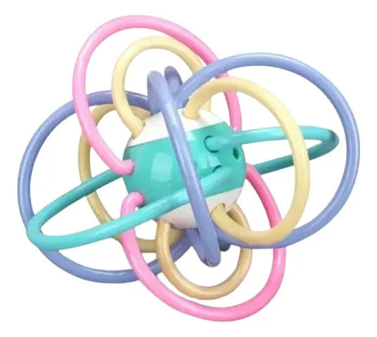 Pelota Mordedor de Aros en Colores Pastel