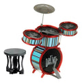 Batería musical infantil con banqueta y baquetas