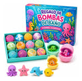 Pack de doce bombas de jabón con sorpresa para baño