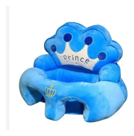 Cojín de apoyo bebé diseño corona celeste