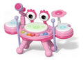 Tambor musical de juguete cangrejo rosa