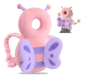 Cojín acolchado tipo mochila para bebé rosa