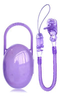 Caja y sujetador para chupete Dr. Marinov morado