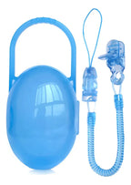 Caja y sujetador para chupete Dr. Marinov color agua