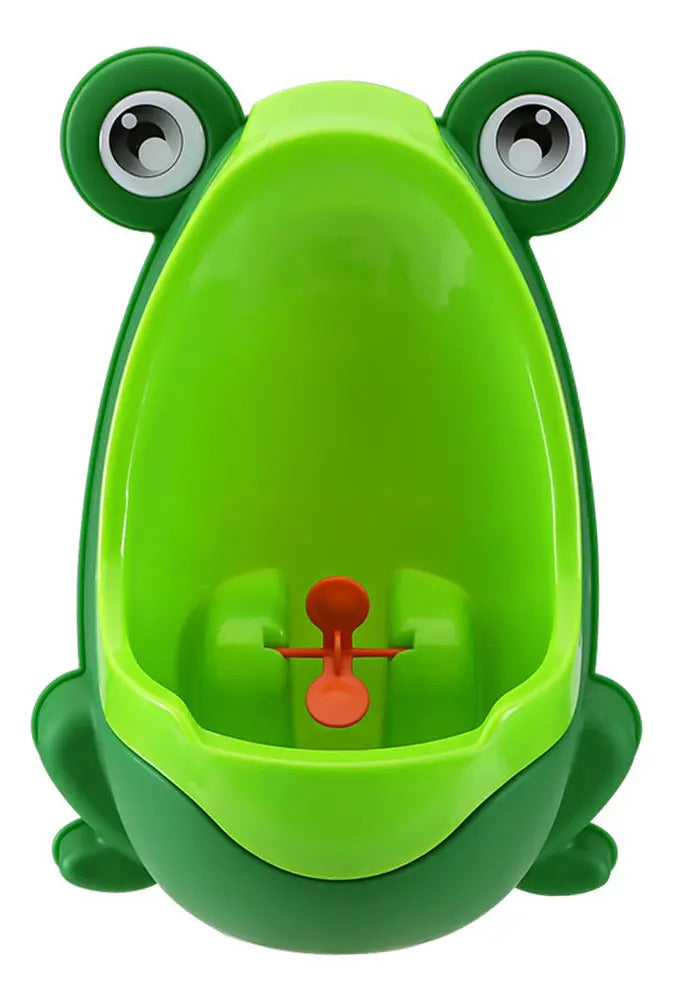 Urinario infantil de entrenamiento rana verde