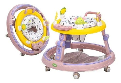 Andador plegable para bebé rosa