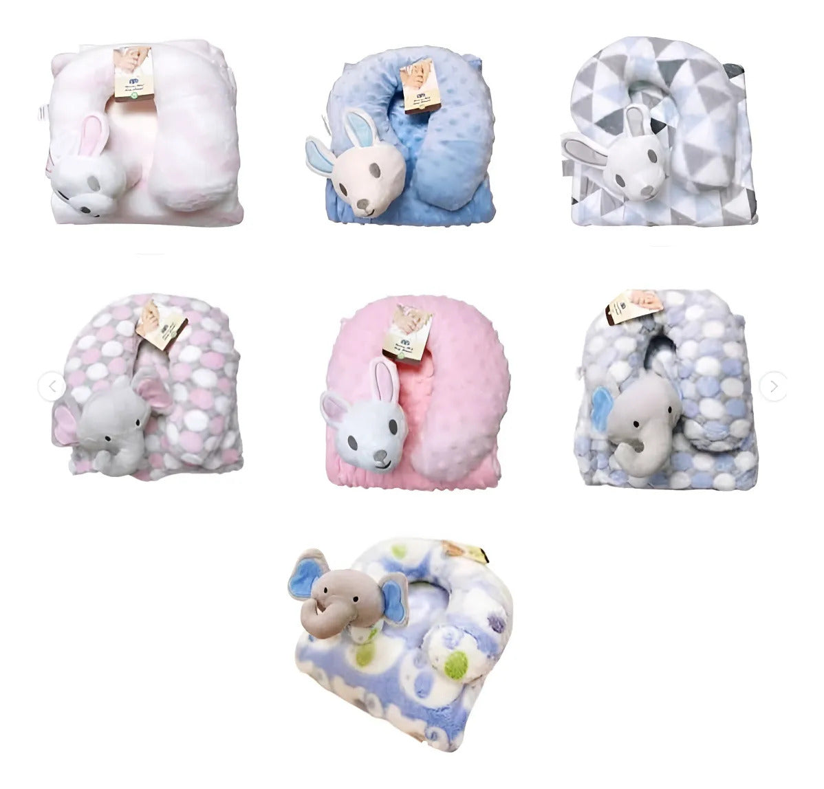 Manta polar con cojín de cuello para bebé diseño niña