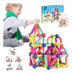 Juego de construcción con varillas y bolas magnéticas