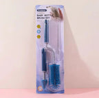 Kit De Cepillos Limpia Mamadera 3 Piezas, Silicona Bebe