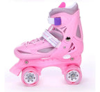 Patines Roller 4 Ruedas + Kit De Protección Casco