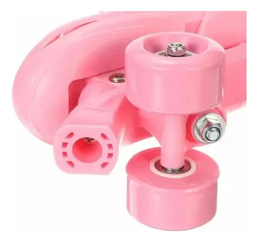 Patines Roller 4 Ruedas + Kit De Protección Casco