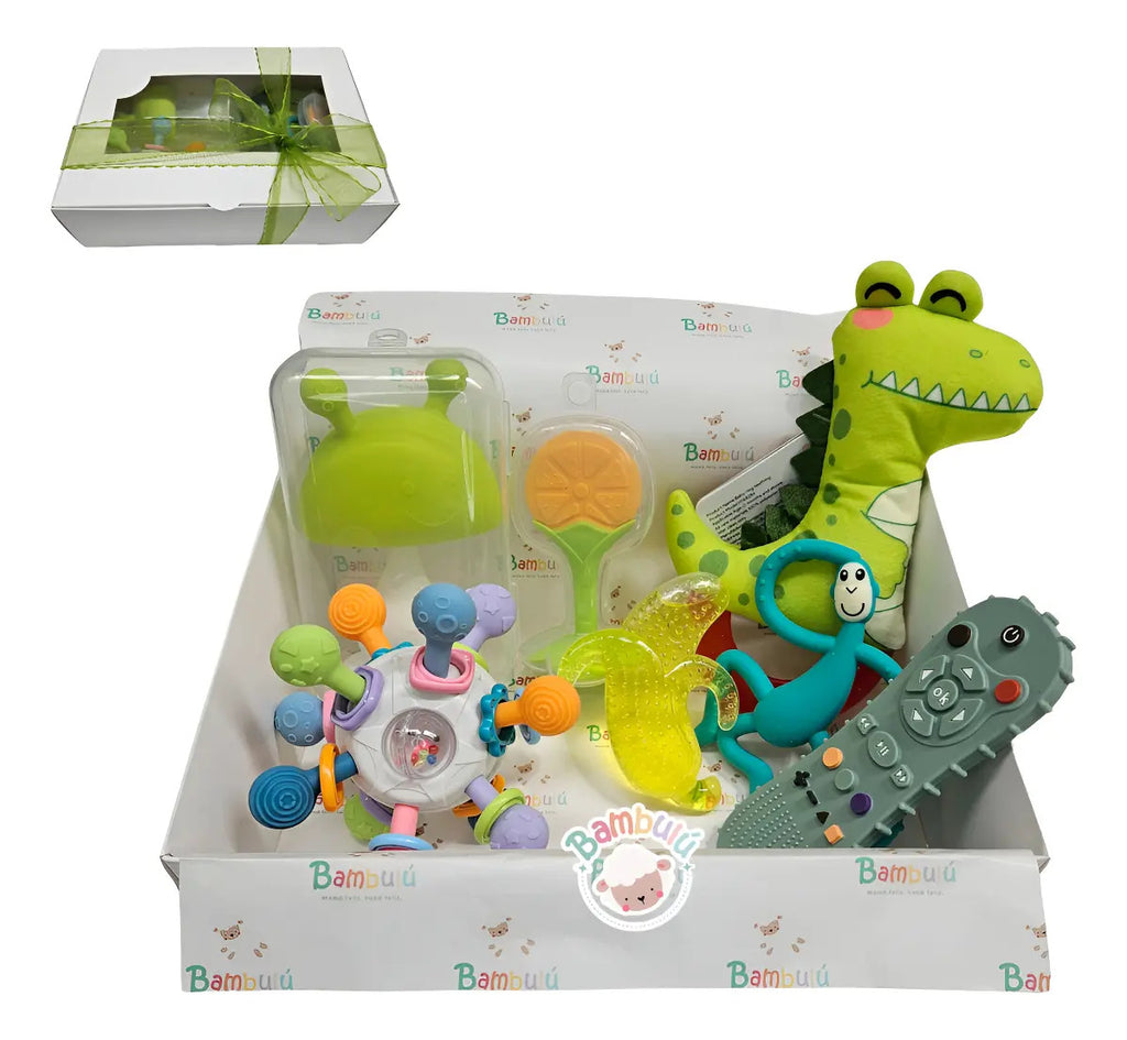 Kit De Juguetes, Mordedores Sonajeros Bebé, Baby Shower