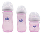 Set De 3 Mamaderas Kit Chupete Limpia Nariz Para Bebes