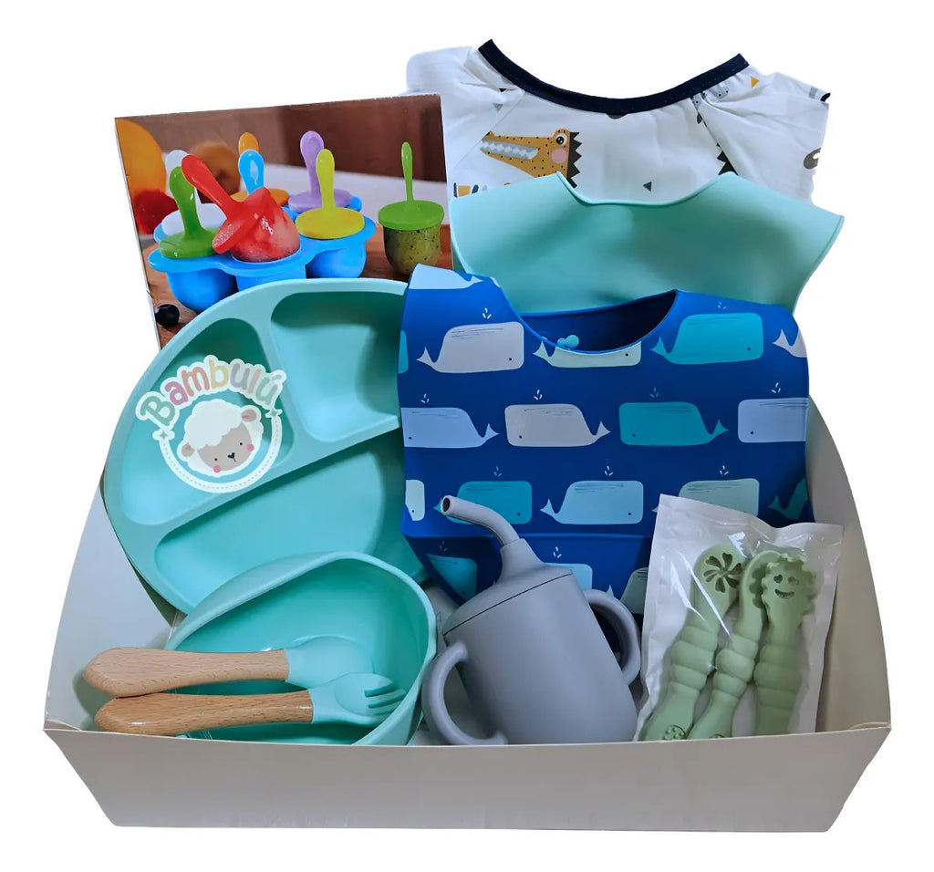 Kit De Alimentación Silicona Bebé, Plato, Regalo