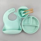 Kit De Alimentación Silicona Bebé, Plato, Regalo