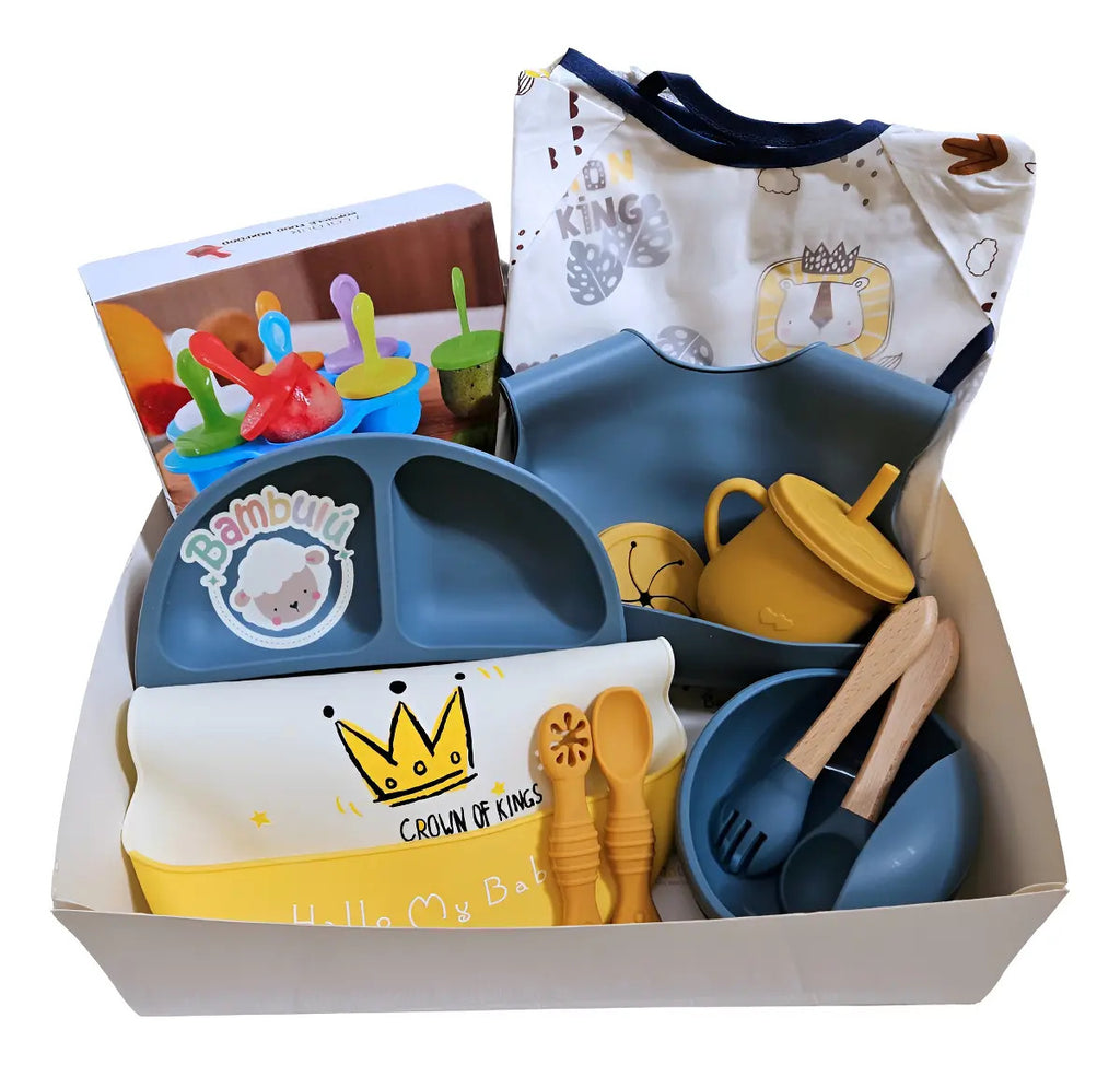Kit De Alimentación Silicona Bebé, Plato, Regalo