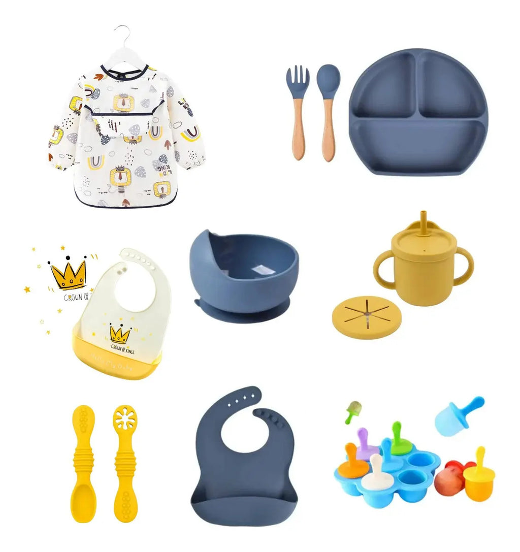 Kit De Alimentación Silicona Bebé, Plato, Regalo