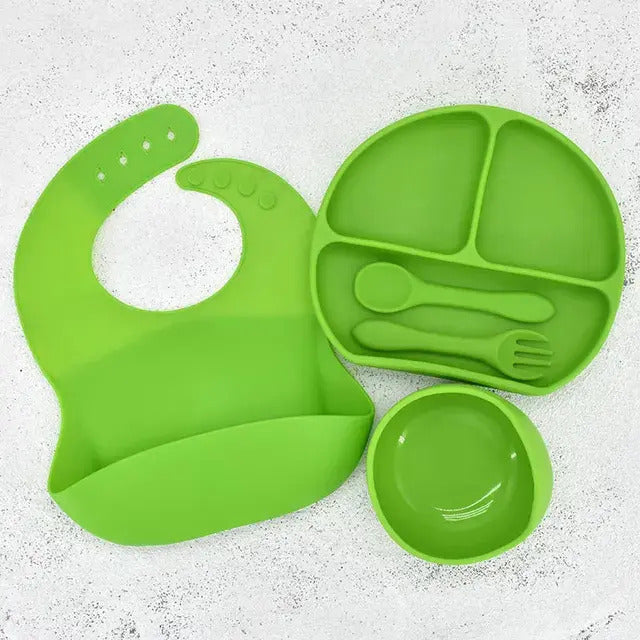 Kit Alimentación Silicona Bebé Comer, Regalo Baby Shower