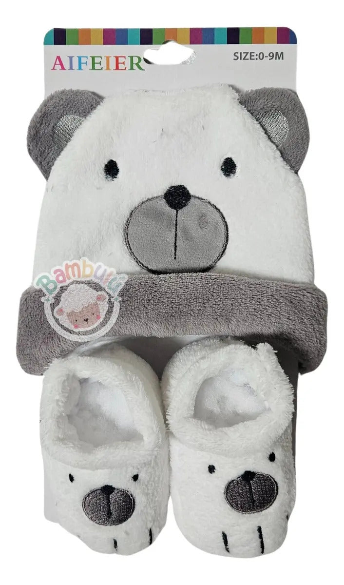 Kit De Calcetines + Gorro Invierno Bebe, Frío Gav Import